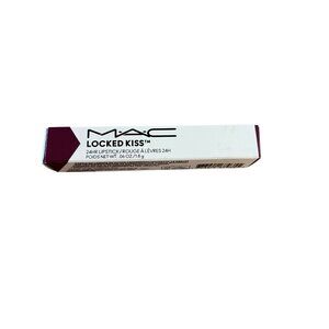 MAC Locked Kiss 24HR Lipstick Shade 56 Rein .06 Oz Long-Lasting Formula